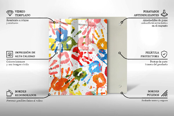 Tocător din sticlă Fundal elegant și auriu