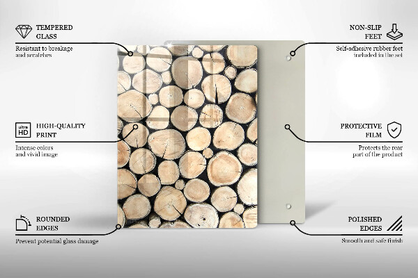 Tocător de bucătărie cioturi de copac din lemn
