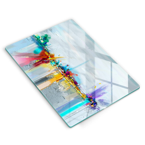 Tocător de bucătărie Abstracție pictată