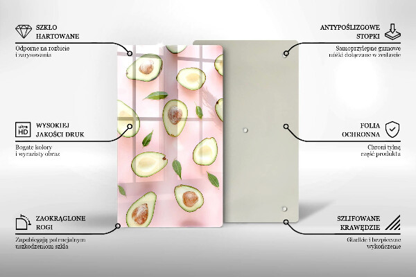 Tocător de bucătărie Model de avocado