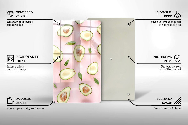 Tocător de bucătărie Model de avocado