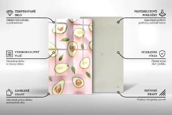 Tocător de bucătărie Model de avocado