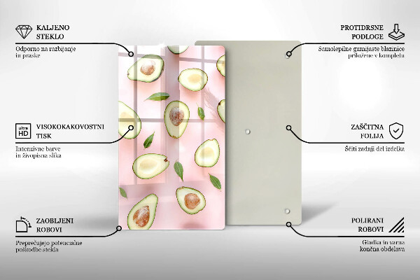 Tocător de bucătărie Model de avocado