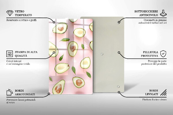 Tocător de bucătărie Model de avocado