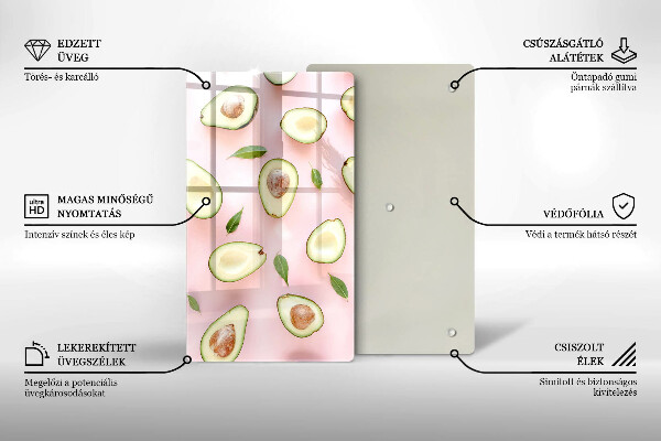 Tocător de bucătărie Model de avocado