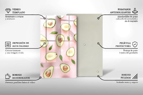 Tocător de bucătărie Model de avocado