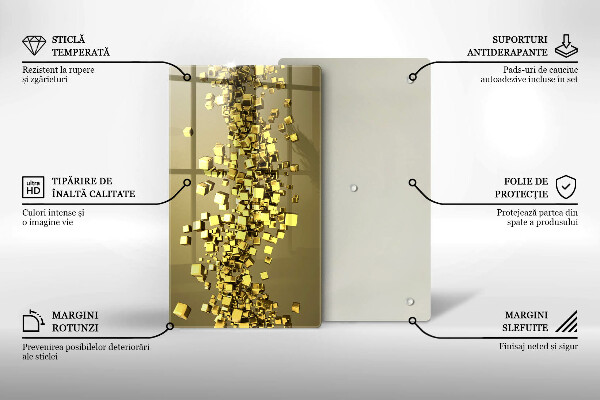 Tocător de bucătărie Geometrie abstractă 3D