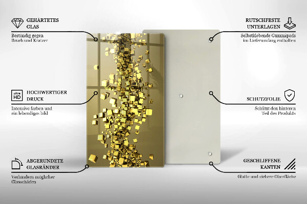 Tocător de bucătărie Geometrie abstractă 3D