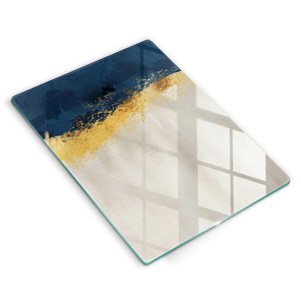 Tocător de bucătărie Abstracția aurului