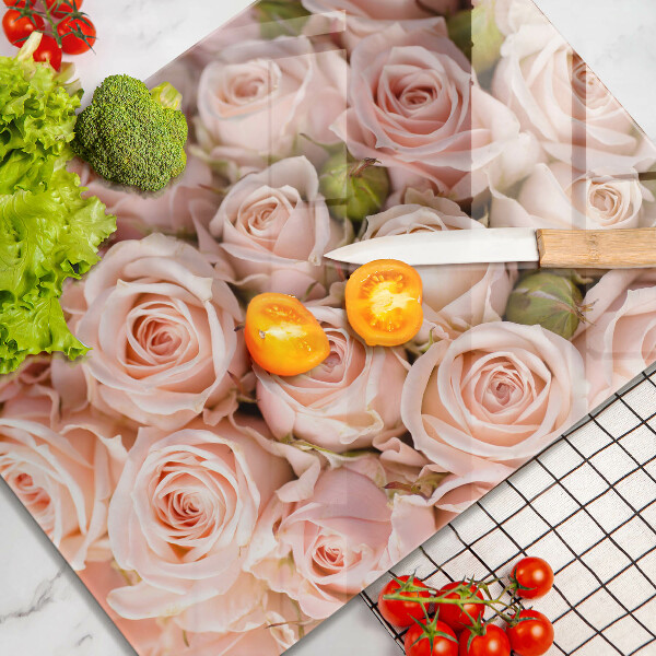 Tocător de bucătărie Buchet de trandafiri delicati
