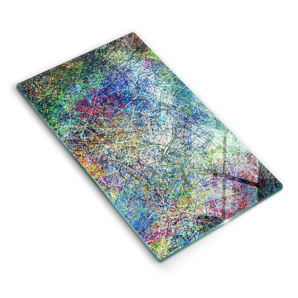 Tocător de bucătărie Abstracție de linii colorate