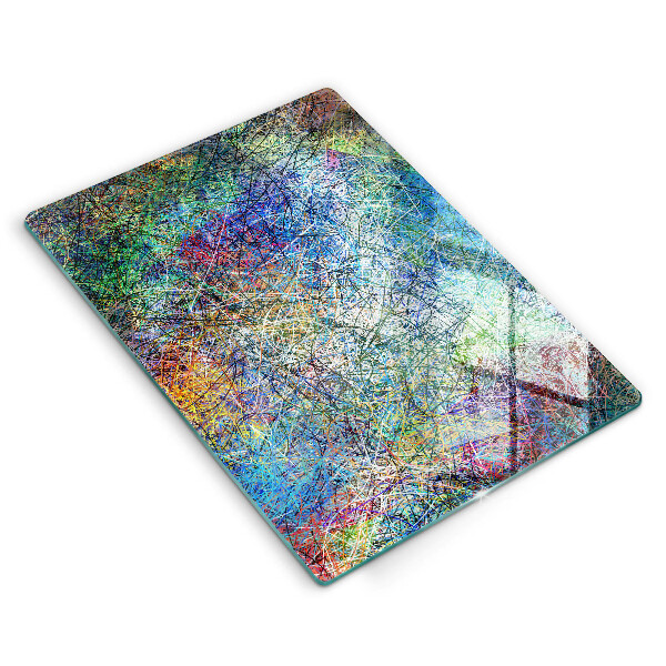 Tocător de bucătărie Abstracție de linii colorate
