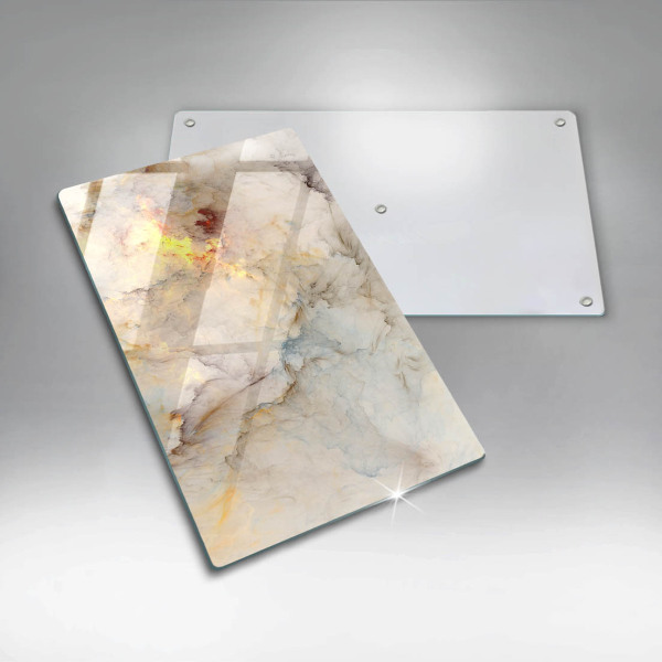 Tocător de bucătărie Textura de marmură cu aur