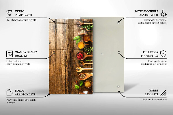 Tocător de bucătărie Linguri de lemn de condimente