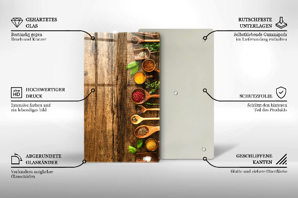Tocător de bucătărie Linguri de lemn de condimente