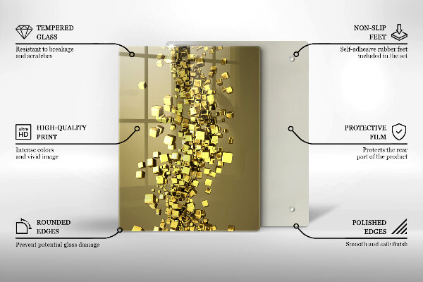 Tocător de bucătărie Abstracția formelor 3D