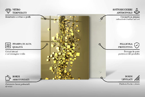 Tocător de bucătărie Abstracția formelor 3D