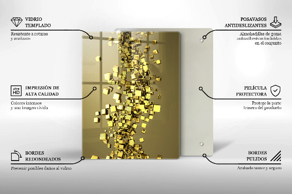 Tocător de bucătărie Abstracția formelor 3D