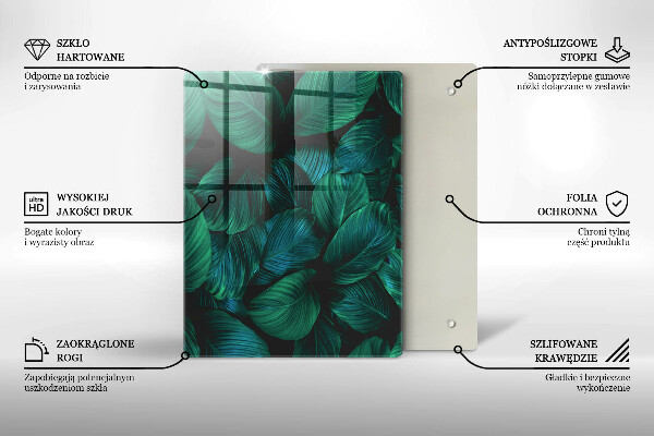 Tocător din sticlă Textura cu aur