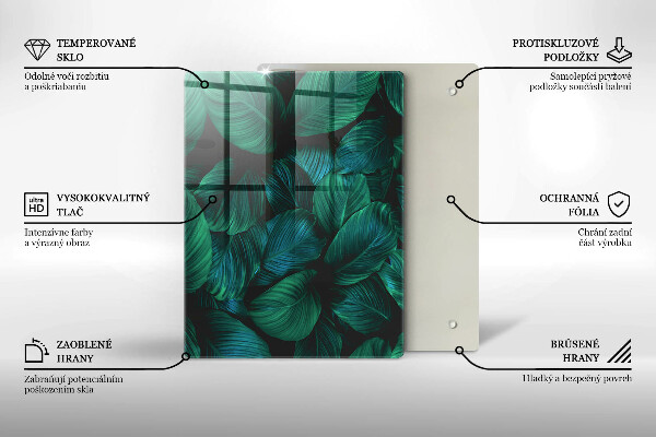 Tocător din sticlă Textura cu aur