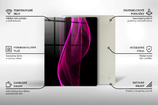 Tocător din sticlă Ingrediente și condimente italiene