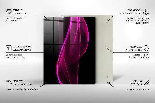 Tocător din sticlă Ingrediente și condimente italiene