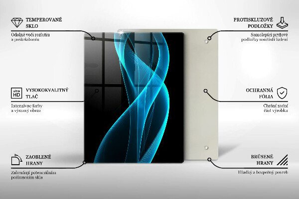 Tocător din sticlă Prim-plan cu cireșe