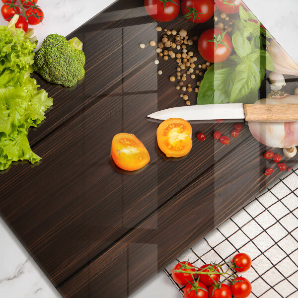 Tocător din sticlă Legume pe masă