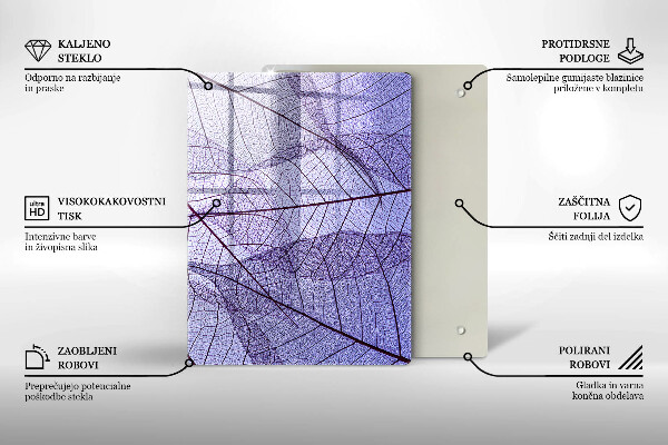 Tocător din sticlă Legume și condimente