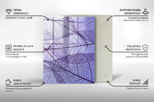 Tocător din sticlă Legume și condimente
