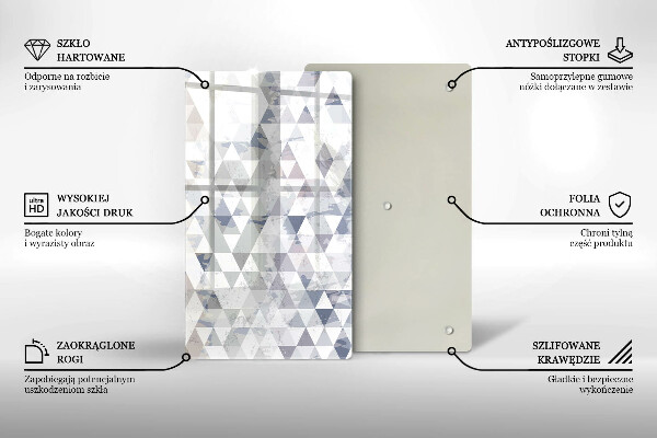 Tocător de bucătărie Model de triunghiuri