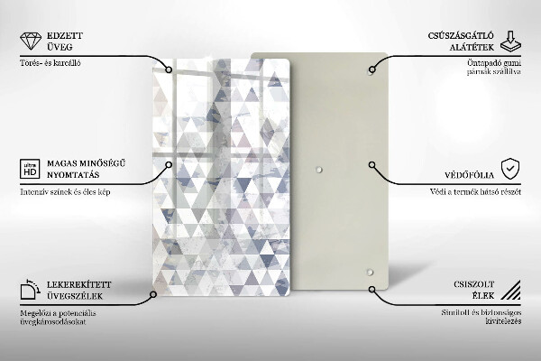 Tocător de bucătărie Model de triunghiuri