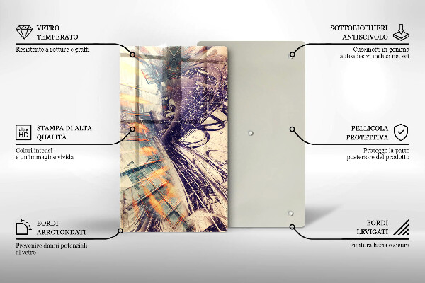 Tocător din sticlă Compoziție modernă