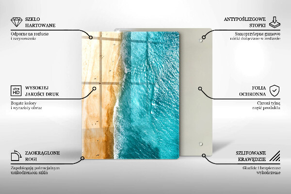 Tocător din sticlă Compoziție modernă