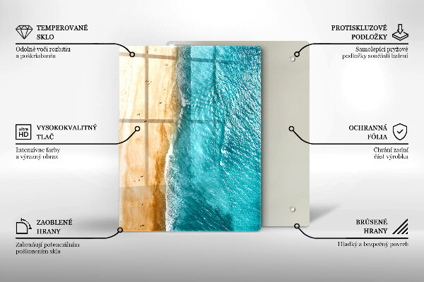 Tocător din sticlă Compoziție modernă
