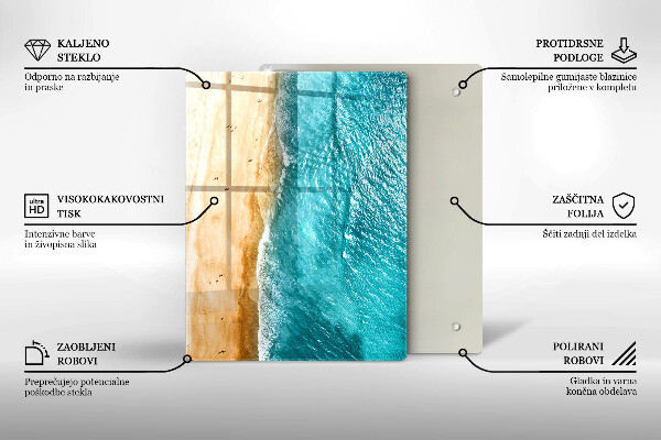 Tocător din sticlă Compoziție modernă