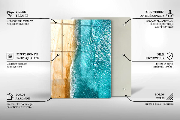 Tocător din sticlă Compoziție modernă