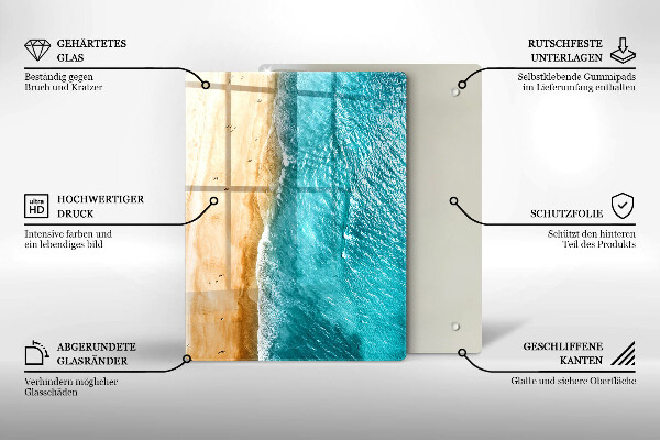 Tocător din sticlă Compoziție modernă