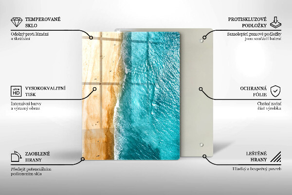 Tocător din sticlă Compoziție modernă