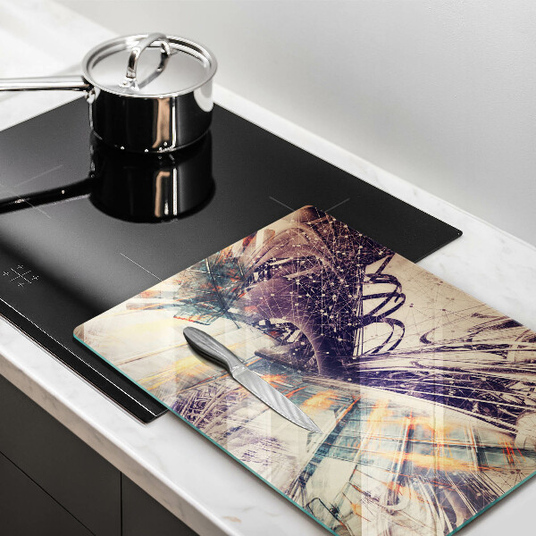 Tocător din sticlă Compoziție modernă