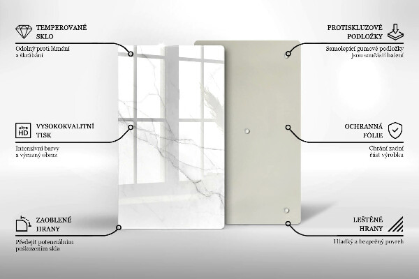 Tocător de bucătărie Marmură albă delicată