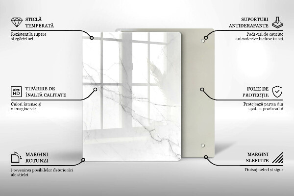 Tocător de bucătărie Marmură pastel