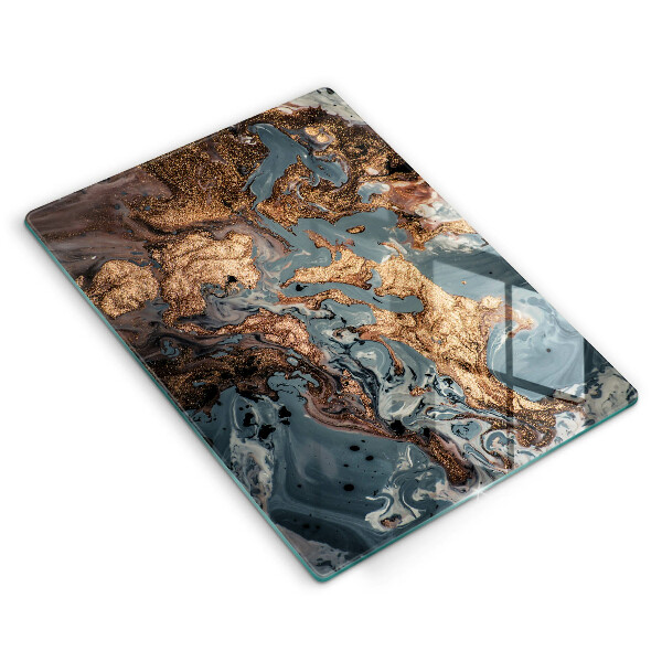 Tocător de bucătărie Stâncă decorativă cu aur