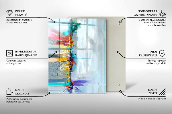 Tocător de bucătărie Stâncă decorativă cu aur