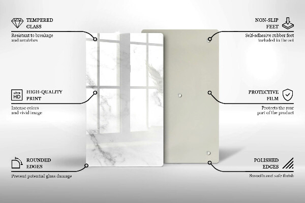 Tocător de bucătărie Marmură modernă