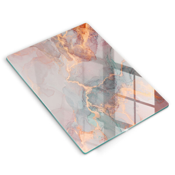 Tocător de bucătărie Marmură cu aur