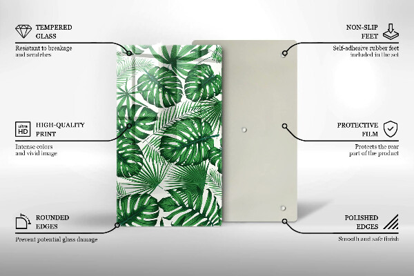 Tocător de bucătărie Monstera pleacă