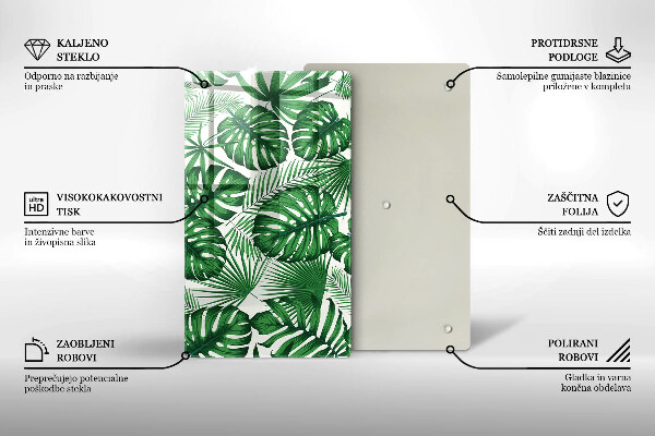 Tocător de bucătărie Monstera pleacă