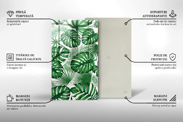 Tocător de bucătărie Monstera pleacă