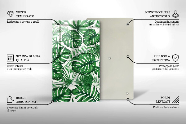 Tocător de bucătărie Monstera pleacă